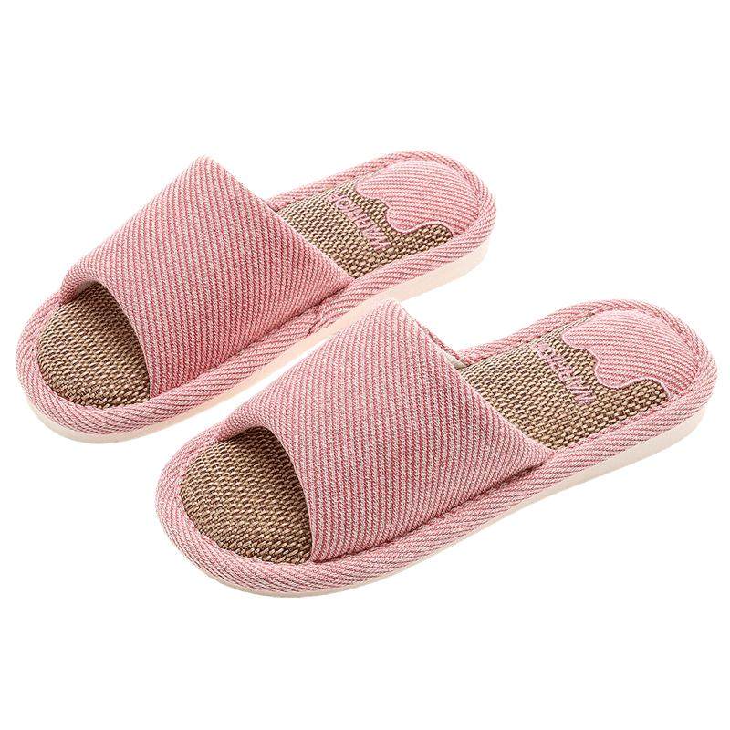 回力儿童亚麻凉拖鞋春秋一家三口亲子室内防滑男孩女童拖鞋夏四季