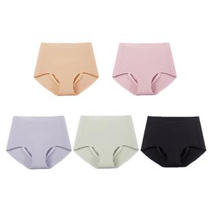 雅致立体冲模蜜桃臀无痕隐形内裤女薄款中高腰抗菌透气女士短裤