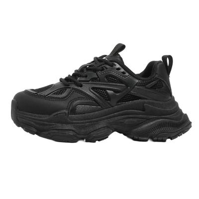 F21厚底黑色老爹鞋女2025新款