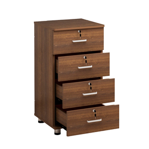 80高移动文件柜带锁小柜子落地储物柜家用木质矮柜加高多层抽屉柜