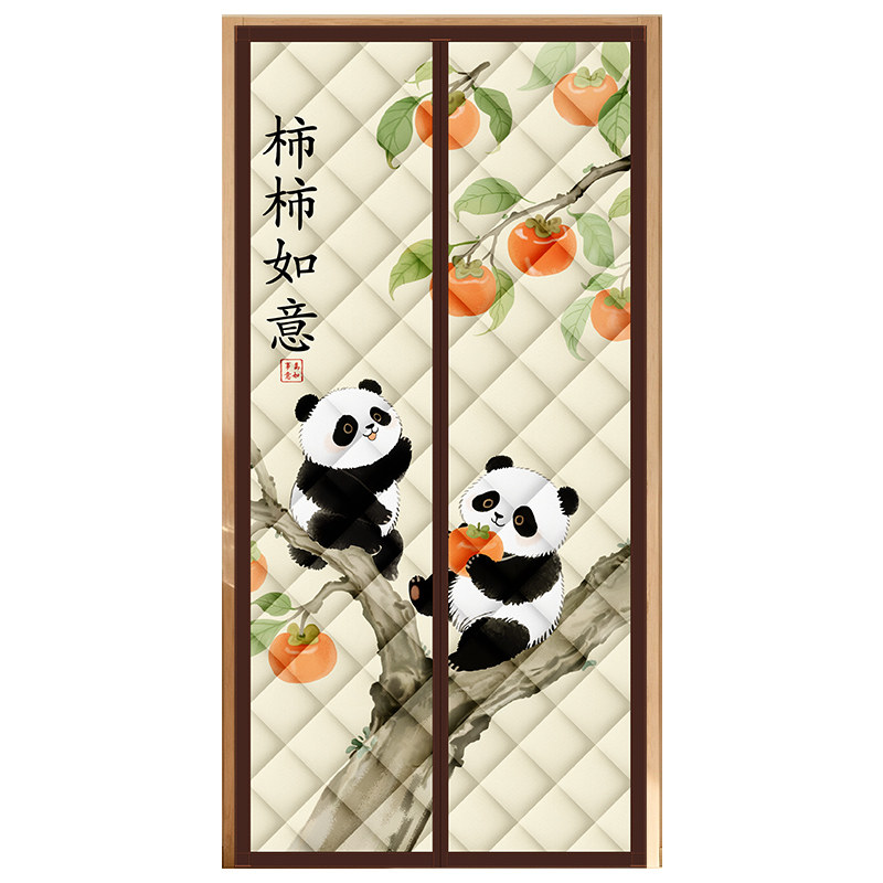 卡通加厚棉门帘挡风防寒冬季保暖