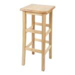 实木高方凳长正方形高凳复古酒吧椅奶茶店高凳手机店凳商用高板凳