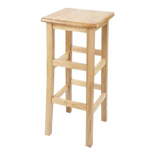 实木高方凳长正方形高凳复古酒吧椅奶茶店高凳手机店凳商用高板凳