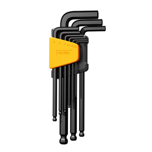 得力内六角扳手套装工具梅花6角螺丝刀单个加长六棱内六方小扳手