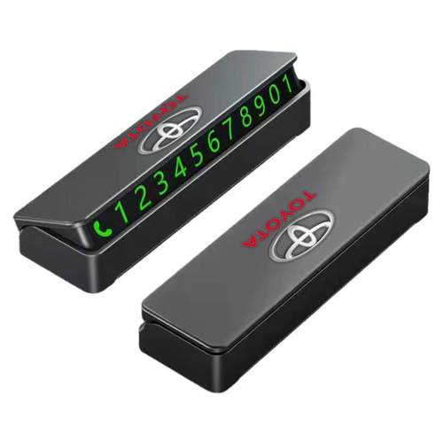 新款临时停车号码挪车牌车标创意移车挪车停车卡夜光耐高温隐藏号