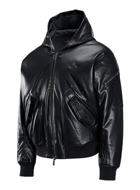 JORDAN耐克新年款马年限定男棉服仿皮衣夹克运动外套 IQ3949-010