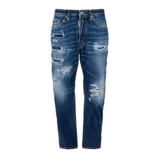 【首降7折】DSQUARED2/D2次方 2026款男士宽松牛仔裤Bro Jeans