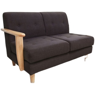 北欧现代休闲皮艺沙发椅日式小户型客厅卧室单人双人三人沙发