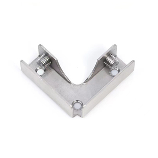 304不锈钢夹子直角槽一字十字T型护角玻璃鱼缸加固瓷砖固定卡扣夹