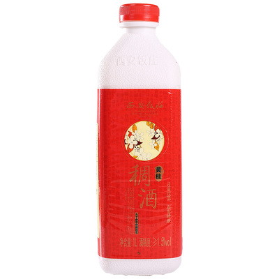 西安饭庄黄桂稠酒1L/瓶陕西特产