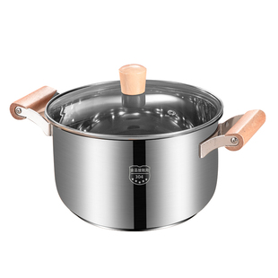 316不锈钢小奶锅宝宝婴儿辅食锅多功能蒸煮一体不粘锅家用泡面锅