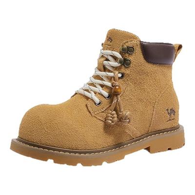 骆驼女鞋2025新款 「山墩墩」情侣经典时尚休闲增高户外工装靴