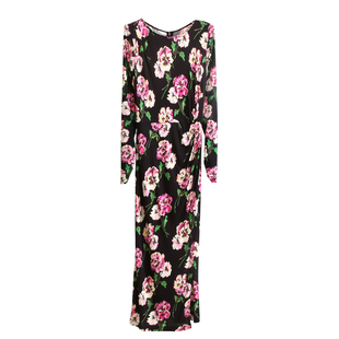 纯尾~朦胧美感与灵动性 针织侧开叉圆领修身好看时尚连衣裙早秋新