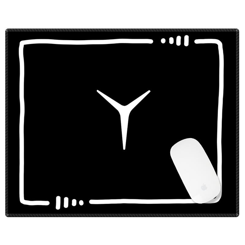 创意logo鼠标垫小号方形锁边简约个性学生办公护手腕防滑电脑桌垫