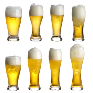 玻璃扎啤杯精酿啤酒杯进口德国啤酒酒杯创意酒吧大号大容量扎啤杯