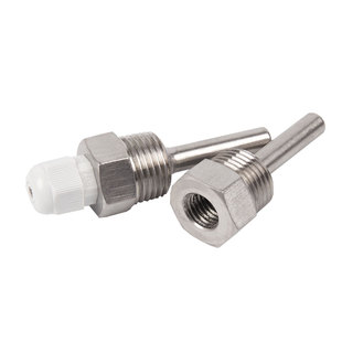 太阳能温度传感器不锈钢盲管304防水热电阻测温探头保护套管4分