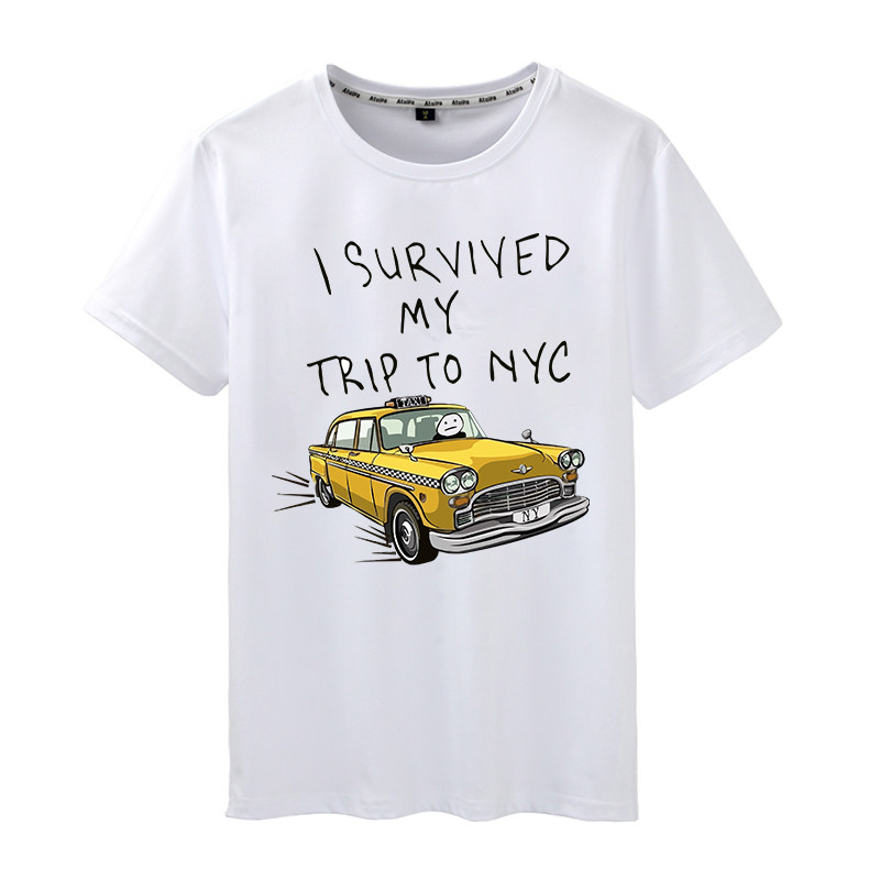 蜘蛛侠英雄无归I Survived My Trip Nyc 返校日荷兰弟同款T恤短袖