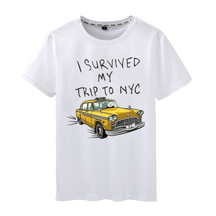 蜘蛛侠英雄无归I Survived My Trip Nyc 返校日荷兰弟同款T恤短袖