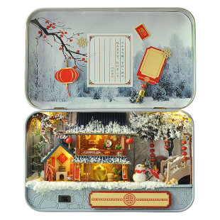 春节情人节礼物盒子剧场成品现货《22款》迷你小屋模型生日送女友