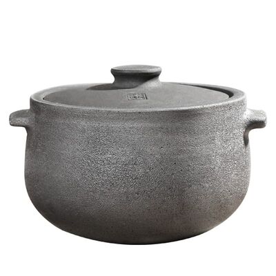 四川雅安荥经砂锅传统老式土陶砂锅炖锅家用燃气灶煲汤无釉耐高温