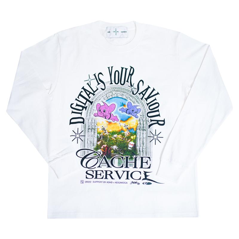 CACHE SERVICE by ADHD*KEIGAKEIG 骷髅印花长袖T恤