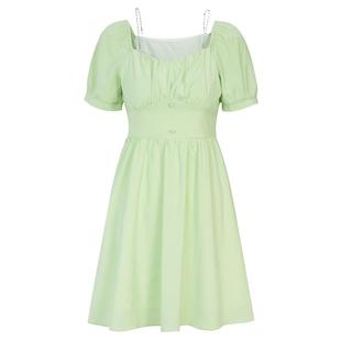 Time RoaD/汤米诺气质极简吊带连衣裙女夏法式方领裙T25233191600