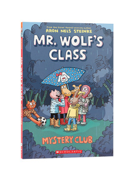 英文原版进口老狼先生的教室漫画2神秘俱乐部Mr Wolf's Class #2 Mystery Club儿童英语课外阅读全彩桥梁章节书爆笑校园文学6-9岁
