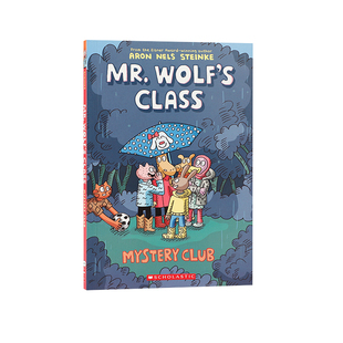 英文原版进口老狼先生的教室漫画2神秘俱乐部Mr Wolf's Class #2 Mystery Club儿童英语课外阅读全彩桥梁章节书爆笑校园文学6-9岁