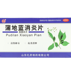 孔府 蒲地蓝消炎片 0.27g*48片/盒