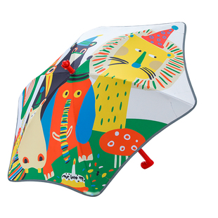 儿童雨伞学生上学专用女孩男孩轻便款安全雨伞长柄3岁圆角滚轮款