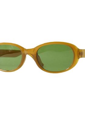 港风复古椭圆形粗框可配近视墨镜