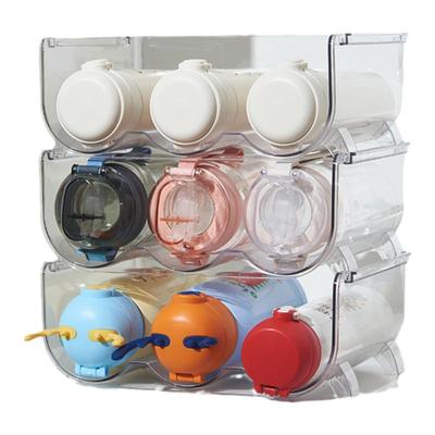 透明桌面保温杯收纳架