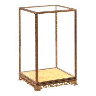 玻璃罩摆件工艺品古董文玩佛像防尘罩红木雕刻宝笼手办透明展示盒