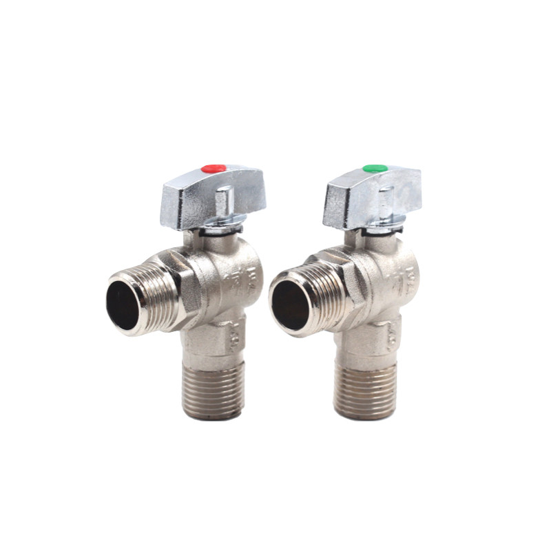 忻杰球型冷热水暖用 三角阀热水器专用大流量角阀全铜加厚DN15