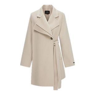 【澳毛+桑蚕丝】Scofield女不对称英伦设计感大衣2025春季新品