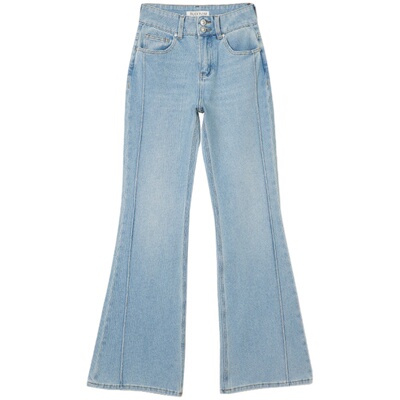 RUGOSAM「微喇裤系列」早秋上新丨高腰女修身弹力牛仔裤RB0521