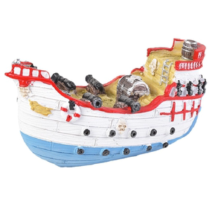 树脂大海盗船模型地中海大炮船杰克斯帕罗加勒比海盗船海洋主题