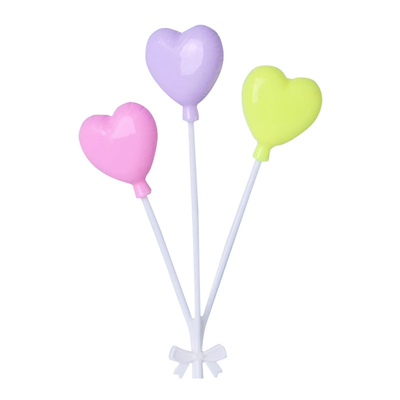 网红卡通马卡龙色系爱心圆形气球蛋糕装饰插件小清新甜品台装扮