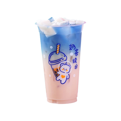 一次性500ml封口定做塑料奶茶杯