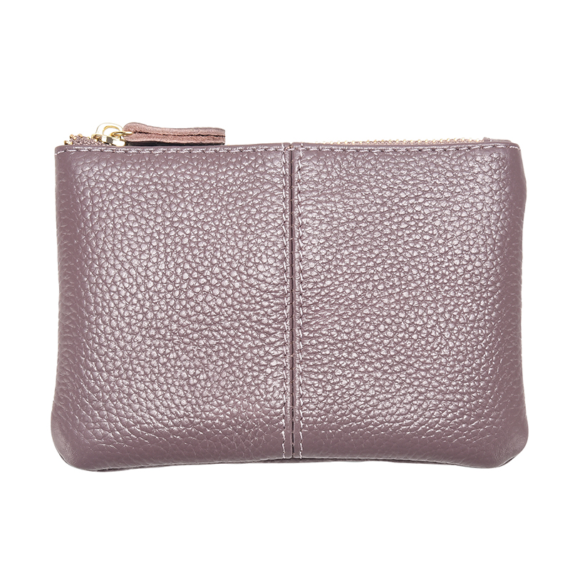 头层牛皮零钱包女卡包钥匙包软皮硬币包多层拉链迷你真皮短款钱包