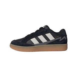 adidas WCARD ADV 合成革牛剖层革 舒适  低帮 板鞋 男款 黑色