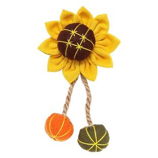 日韩向日葵花朵布艺胸针可爱学生活动表演别针衣服包装饰开学礼物