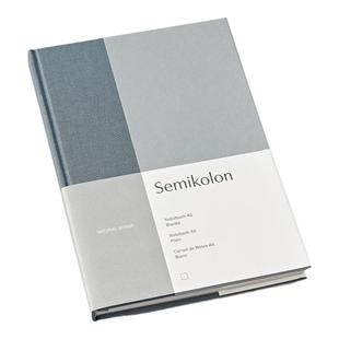 德国灯塔semikolon自然系列A5亚麻布面笔记本简约文艺手帐记事本