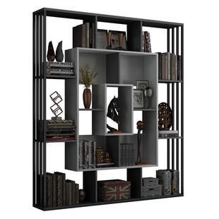 书架置物架落地客厅多层金属阅读架客厅陈列柜展示架儿童收纳架子