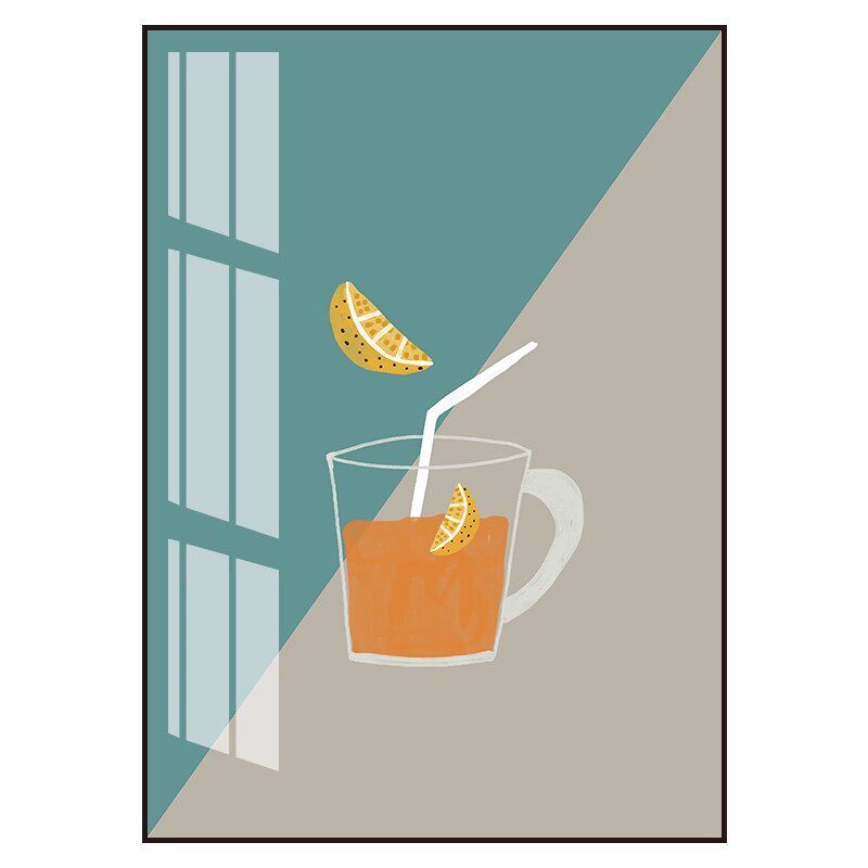 晶瓷抽象风轻奢物品客厅装饰画