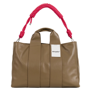 DirtySix •原创 狄克西枪手 2色 超粗编织绳肩带 大容量托特包