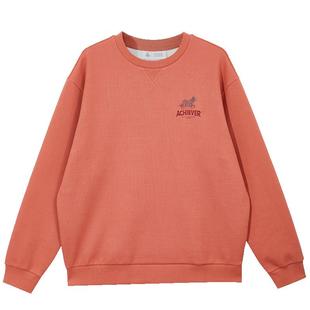 杰克琼斯卫衣春季新款螺纹圆领字母图案刺绣休闲衣服纯色卫衣男装