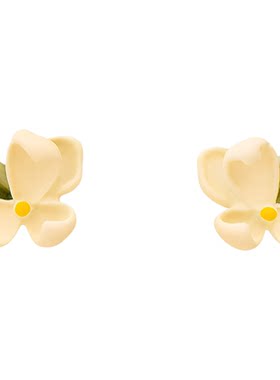 IPINK栀子花清新日常通勤耳饰