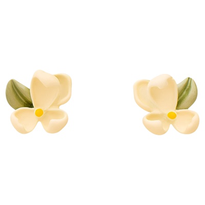 IPINK栀子花清新日常通勤耳饰