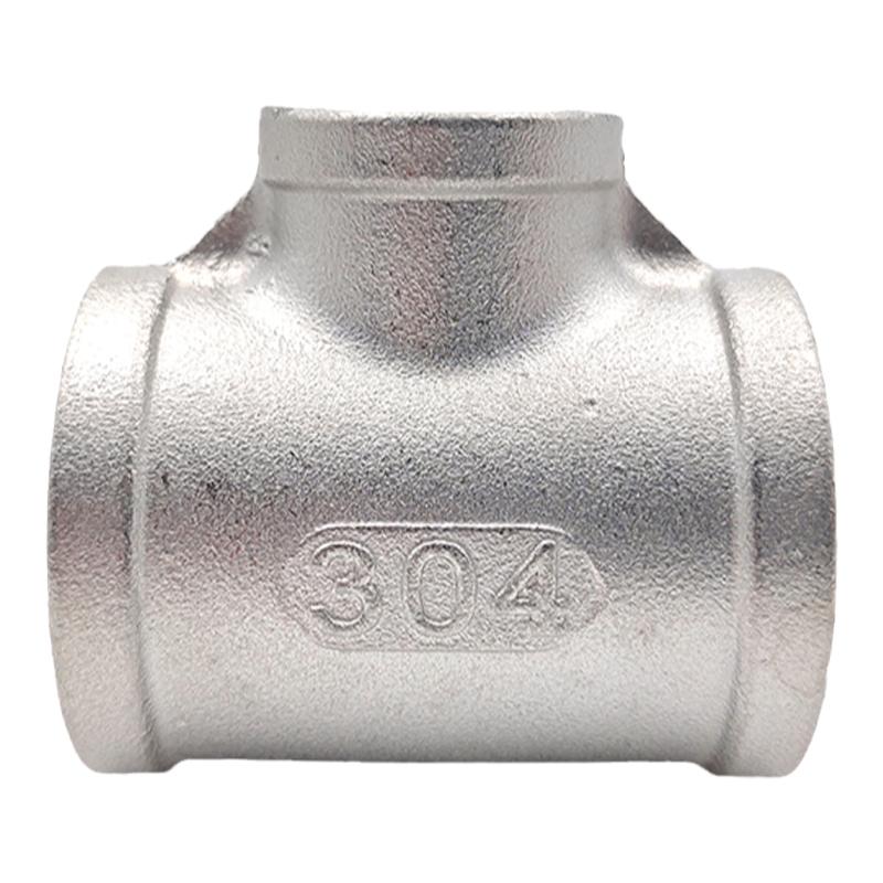 304变径内丝三通T型大小螺纹接头
